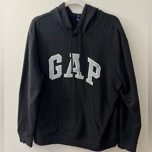 Gap Men’s Hoodie; Black — Large